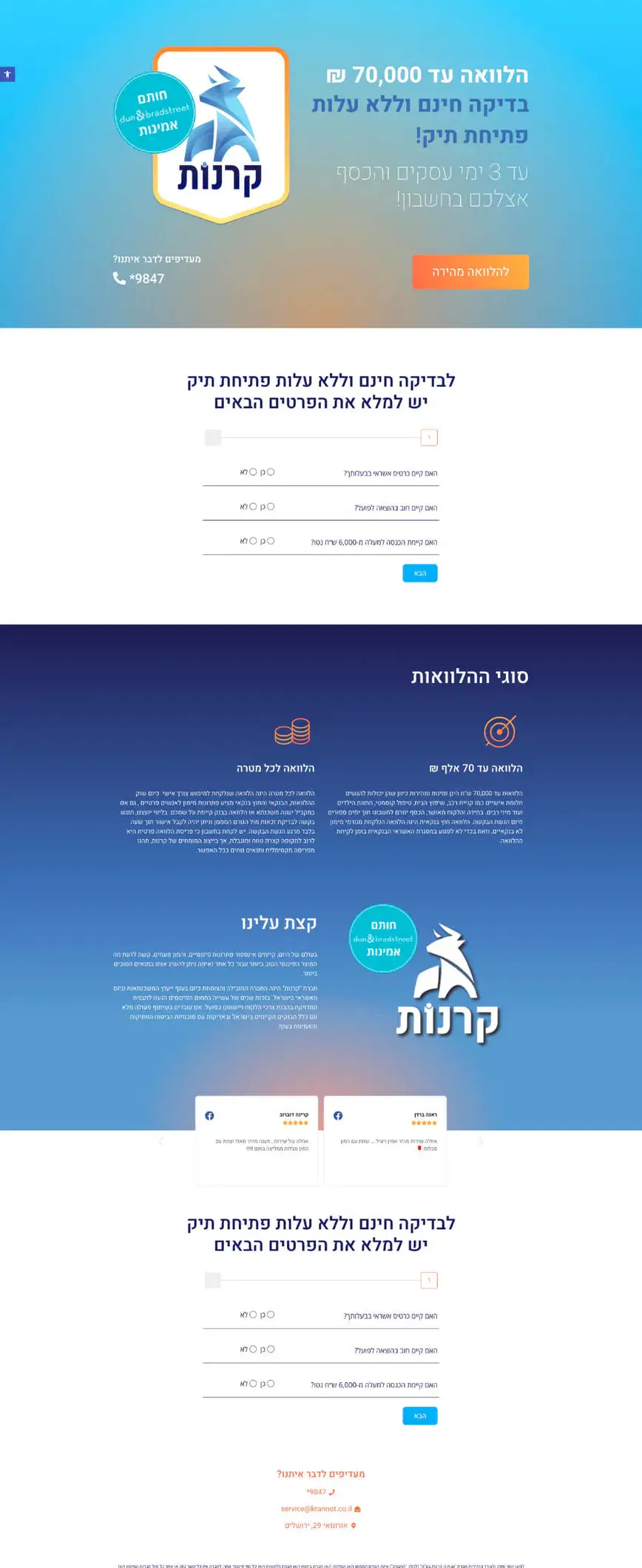 קרנות - גיוס אשראי